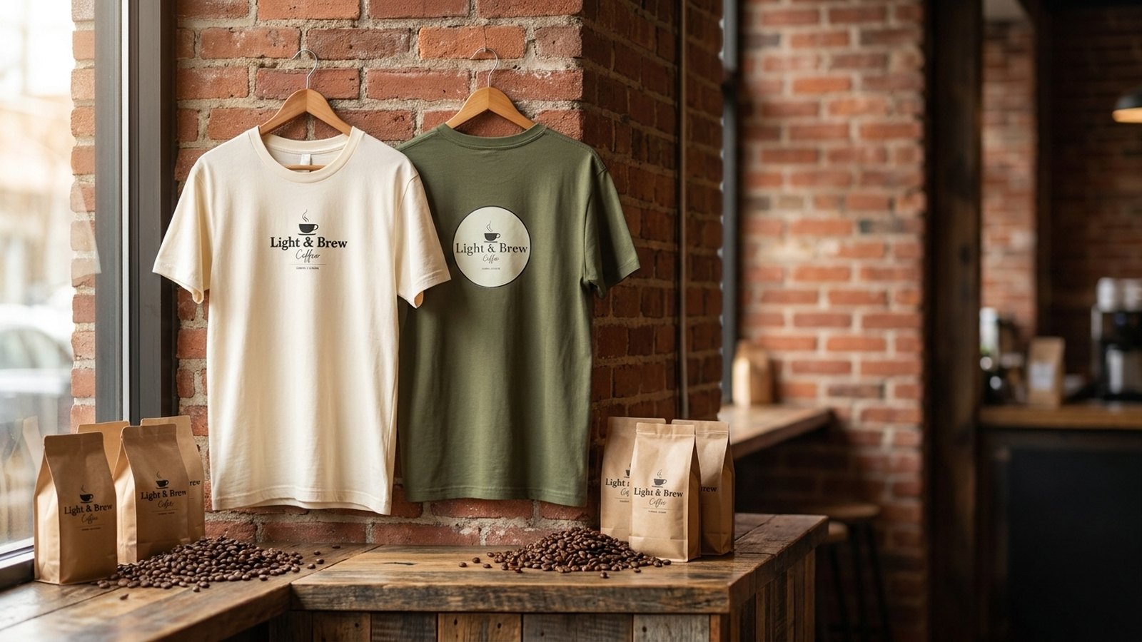 Light and Brew cotton tees